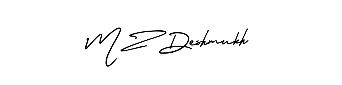 Make a beautiful signature design for name M Z Deshmukh. Use this online signature maker to create a handwritten signature for free. M Z Deshmukh signature style 3 images and pictures png