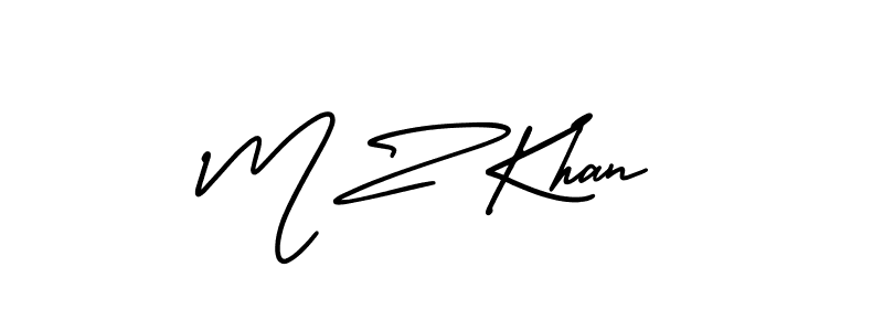 Check out images of Autograph of M Z Khan name. Actor M Z Khan Signature Style. AmerikaSignatureDemo-Regular is a professional sign style online. M Z Khan signature style 3 images and pictures png