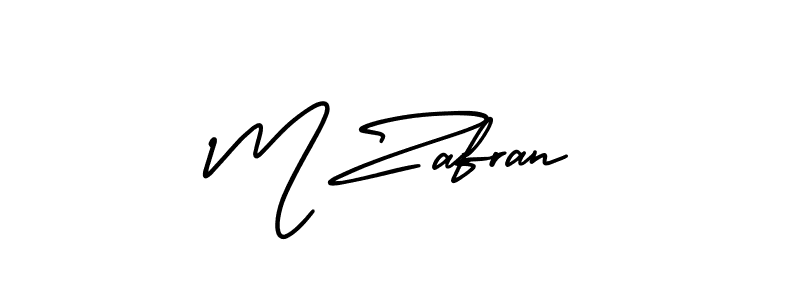 Use a signature maker to create a handwritten signature online. With this signature software, you can design (AmerikaSignatureDemo-Regular) your own signature for name M Zafran. M Zafran signature style 3 images and pictures png