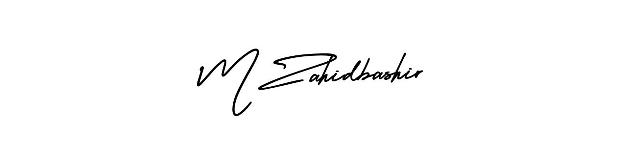 Use a signature maker to create a handwritten signature online. With this signature software, you can design (AmerikaSignatureDemo-Regular) your own signature for name M Zahidbashir. M Zahidbashir signature style 3 images and pictures png