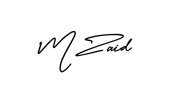 You should practise on your own different ways (AmerikaSignatureDemo-Regular) to write your name (M Zaid) in signature. don't let someone else do it for you. M Zaid signature style 3 images and pictures png