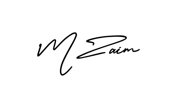 if you are searching for the best signature style for your name M Zaim. so please give up your signature search. here we have designed multiple signature styles  using AmerikaSignatureDemo-Regular. M Zaim signature style 3 images and pictures png