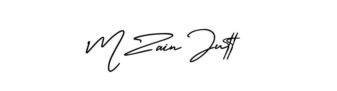 You should practise on your own different ways (AmerikaSignatureDemo-Regular) to write your name (M Zain Jutt) in signature. don't let someone else do it for you. M Zain Jutt signature style 3 images and pictures png