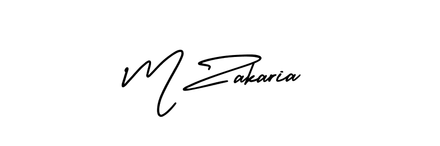 Make a beautiful signature design for name M Zakaria. Use this online signature maker to create a handwritten signature for free. M Zakaria signature style 3 images and pictures png