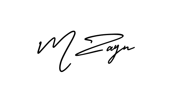 It looks lik you need a new signature style for name M Zayn. Design unique handwritten (AmerikaSignatureDemo-Regular) signature with our free signature maker in just a few clicks. M Zayn signature style 3 images and pictures png