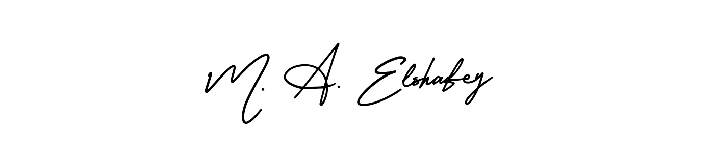 How to make M. A. Elshafey signature? AmerikaSignatureDemo-Regular is a professional autograph style. Create handwritten signature for M. A. Elshafey name. M. A. Elshafey signature style 3 images and pictures png