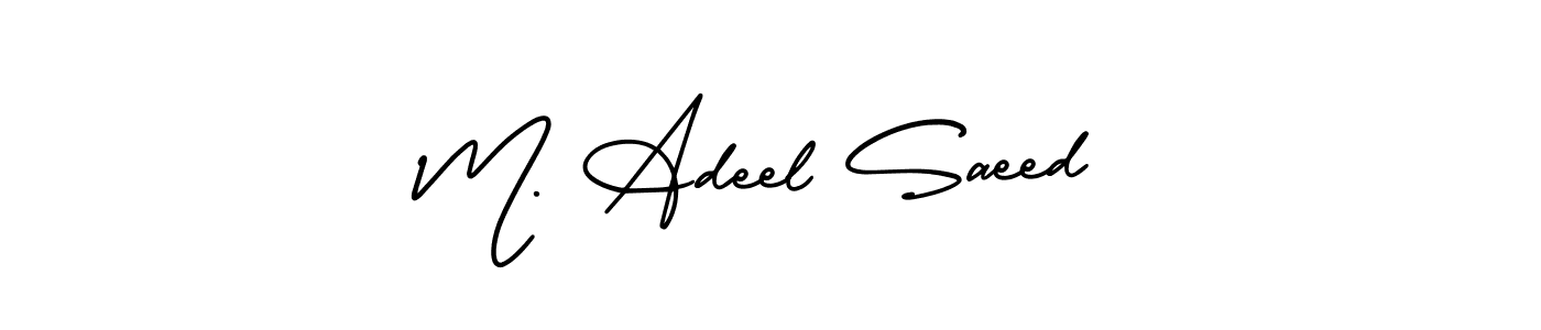 Best and Professional Signature Style for M. Adeel Saeed. AmerikaSignatureDemo-Regular Best Signature Style Collection. M. Adeel Saeed signature style 3 images and pictures png