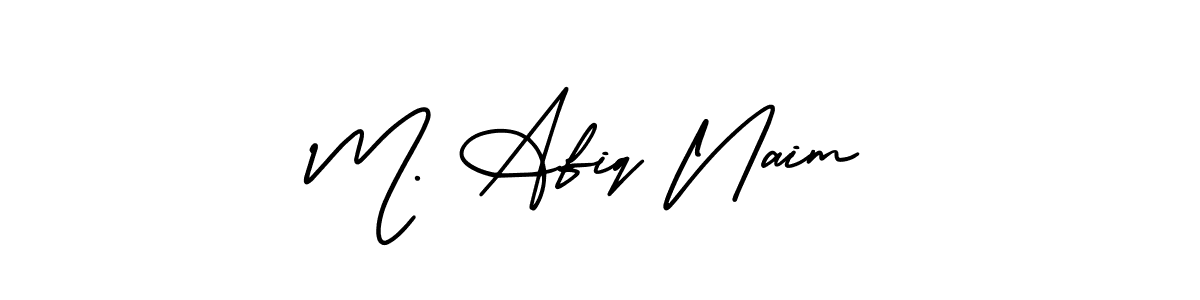 Use a signature maker to create a handwritten signature online. With this signature software, you can design (AmerikaSignatureDemo-Regular) your own signature for name M. Afiq Naim. M. Afiq Naim signature style 3 images and pictures png