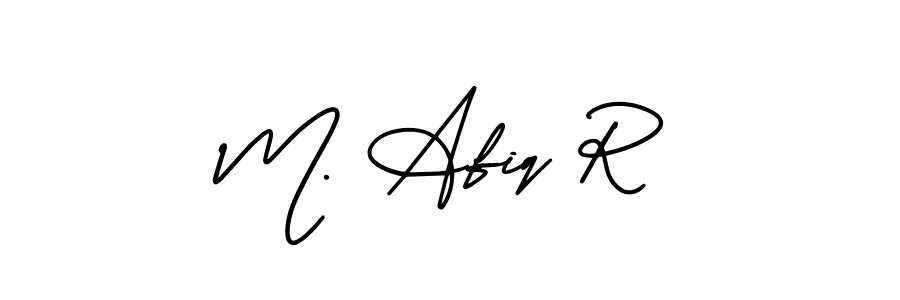 Check out images of Autograph of M. Afiq R name. Actor M. Afiq R Signature Style. AmerikaSignatureDemo-Regular is a professional sign style online. M. Afiq R signature style 3 images and pictures png