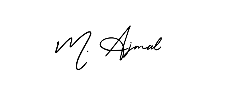 Also You can easily find your signature by using the search form. We will create M. Ajmal name handwritten signature images for you free of cost using AmerikaSignatureDemo-Regular sign style. M. Ajmal signature style 3 images and pictures png