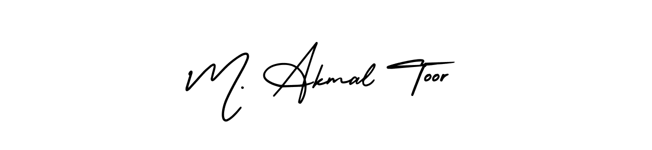 Create a beautiful signature design for name M. Akmal Toor. With this signature (AmerikaSignatureDemo-Regular) fonts, you can make a handwritten signature for free. M. Akmal Toor signature style 3 images and pictures png