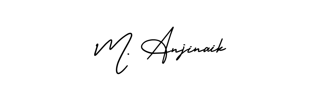 Also You can easily find your signature by using the search form. We will create M. Anjinaik name handwritten signature images for you free of cost using AmerikaSignatureDemo-Regular sign style. M. Anjinaik signature style 3 images and pictures png