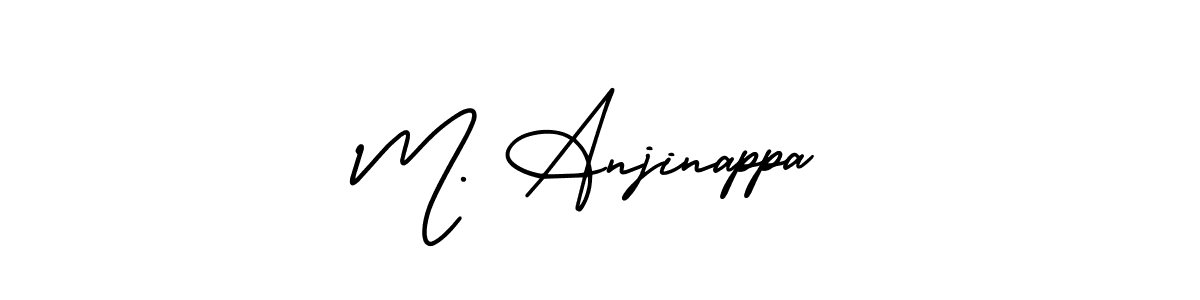 Create a beautiful signature design for name M. Anjinappa. With this signature (AmerikaSignatureDemo-Regular) fonts, you can make a handwritten signature for free. M. Anjinappa signature style 3 images and pictures png