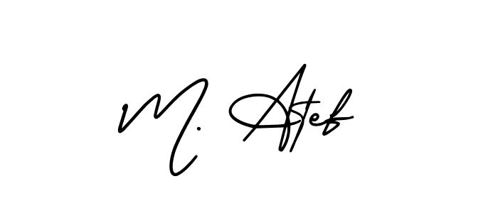 Also we have M. Atef name is the best signature style. Create professional handwritten signature collection using AmerikaSignatureDemo-Regular autograph style. M. Atef signature style 3 images and pictures png