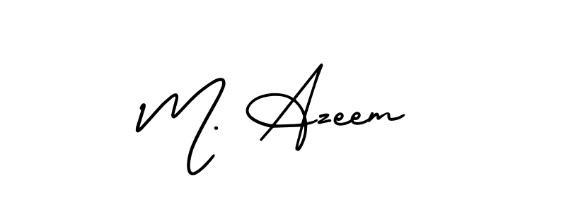 if you are searching for the best signature style for your name M. Azeem. so please give up your signature search. here we have designed multiple signature styles  using AmerikaSignatureDemo-Regular. M. Azeem signature style 3 images and pictures png