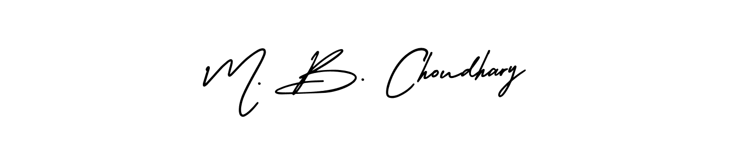 Make a short M. B. Choudhary signature style. Manage your documents anywhere anytime using AmerikaSignatureDemo-Regular. Create and add eSignatures, submit forms, share and send files easily. M. B. Choudhary signature style 3 images and pictures png