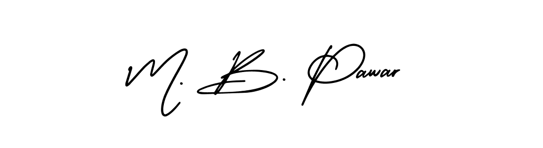 It looks lik you need a new signature style for name M. B. Pawar. Design unique handwritten (AmerikaSignatureDemo-Regular) signature with our free signature maker in just a few clicks. M. B. Pawar signature style 3 images and pictures png