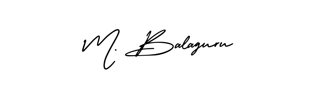 Make a beautiful signature design for name M. Balaguru. Use this online signature maker to create a handwritten signature for free. M. Balaguru signature style 3 images and pictures png