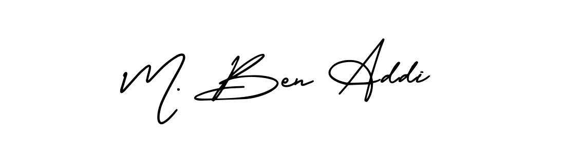 Make a beautiful signature design for name M. Ben Addi. Use this online signature maker to create a handwritten signature for free. M. Ben Addi signature style 3 images and pictures png