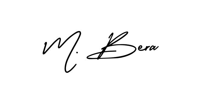 How to Draw M. Bera signature style? AmerikaSignatureDemo-Regular is a latest design signature styles for name M. Bera. M. Bera signature style 3 images and pictures png