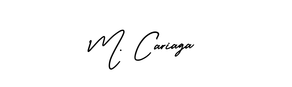 How to make M. Cariaga signature? AmerikaSignatureDemo-Regular is a professional autograph style. Create handwritten signature for M. Cariaga name. M. Cariaga signature style 3 images and pictures png