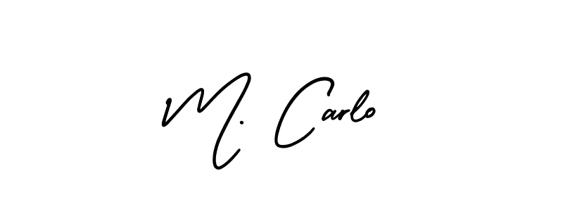 Also we have M. Carlo name is the best signature style. Create professional handwritten signature collection using AmerikaSignatureDemo-Regular autograph style. M. Carlo signature style 3 images and pictures png