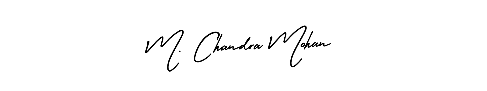 Make a beautiful signature design for name M. Chandra Mohan. With this signature (AmerikaSignatureDemo-Regular) style, you can create a handwritten signature for free. M. Chandra Mohan signature style 3 images and pictures png