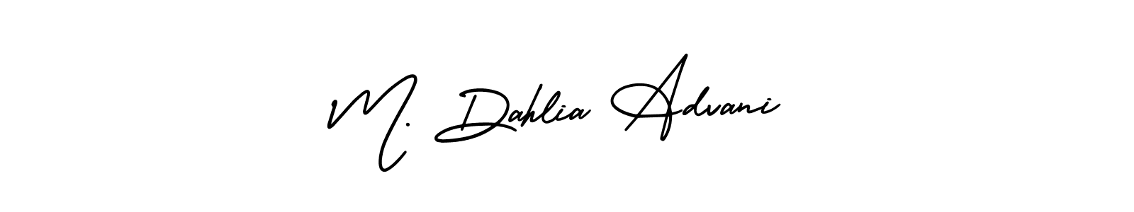 Design your own signature with our free online signature maker. With this signature software, you can create a handwritten (AmerikaSignatureDemo-Regular) signature for name M. Dahlia Advani. M. Dahlia Advani signature style 3 images and pictures png