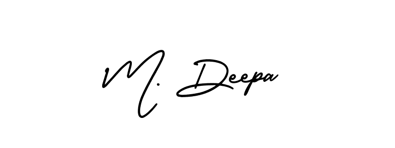 Similarly AmerikaSignatureDemo-Regular is the best handwritten signature design. Signature creator online .You can use it as an online autograph creator for name M. Deepa. M. Deepa signature style 3 images and pictures png