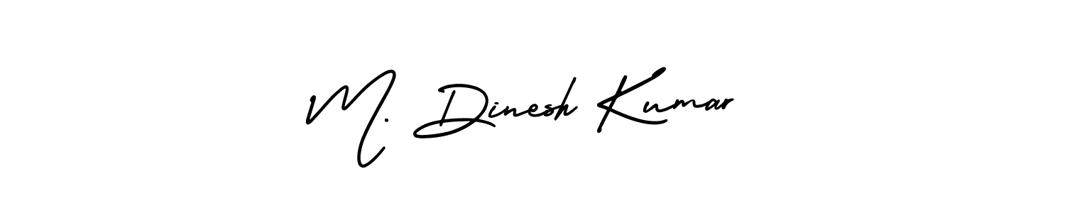 How to make M. Dinesh Kumar signature? AmerikaSignatureDemo-Regular is a professional autograph style. Create handwritten signature for M. Dinesh Kumar name. M. Dinesh Kumar signature style 3 images and pictures png