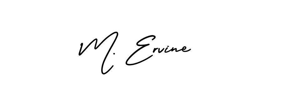 Similarly AmerikaSignatureDemo-Regular is the best handwritten signature design. Signature creator online .You can use it as an online autograph creator for name M. Ervine. M. Ervine signature style 3 images and pictures png