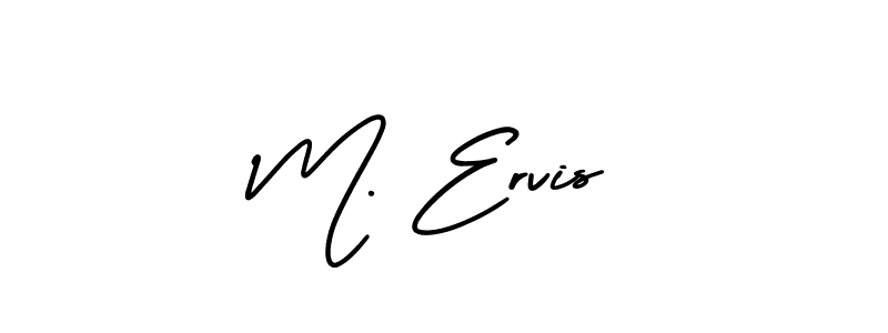 See photos of M. Ervis official signature by Spectra . Check more albums & portfolios. Read reviews & check more about AmerikaSignatureDemo-Regular font. M. Ervis signature style 3 images and pictures png