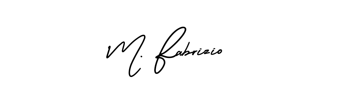 M. Fabrizio stylish signature style. Best Handwritten Sign (AmerikaSignatureDemo-Regular) for my name. Handwritten Signature Collection Ideas for my name M. Fabrizio. M. Fabrizio signature style 3 images and pictures png