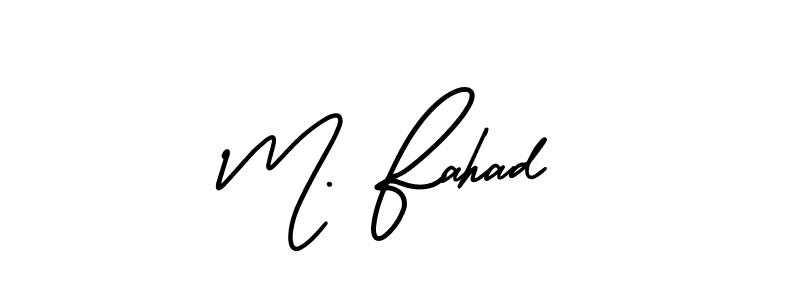 Also we have M. Fahad name is the best signature style. Create professional handwritten signature collection using AmerikaSignatureDemo-Regular autograph style. M. Fahad signature style 3 images and pictures png