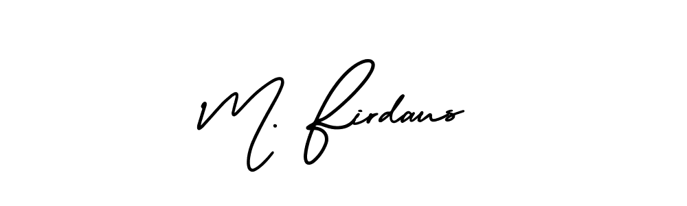 How to make M. Firdaus signature? AmerikaSignatureDemo-Regular is a professional autograph style. Create handwritten signature for M. Firdaus name. M. Firdaus signature style 3 images and pictures png