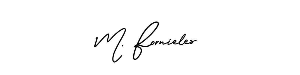 Similarly AmerikaSignatureDemo-Regular is the best handwritten signature design. Signature creator online .You can use it as an online autograph creator for name M. Fornieles. M. Fornieles signature style 3 images and pictures png