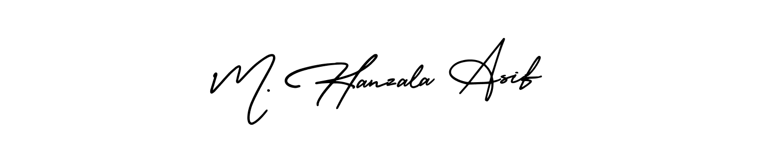 Similarly AmerikaSignatureDemo-Regular is the best handwritten signature design. Signature creator online .You can use it as an online autograph creator for name M. Hanzala Asif. M. Hanzala Asif signature style 3 images and pictures png