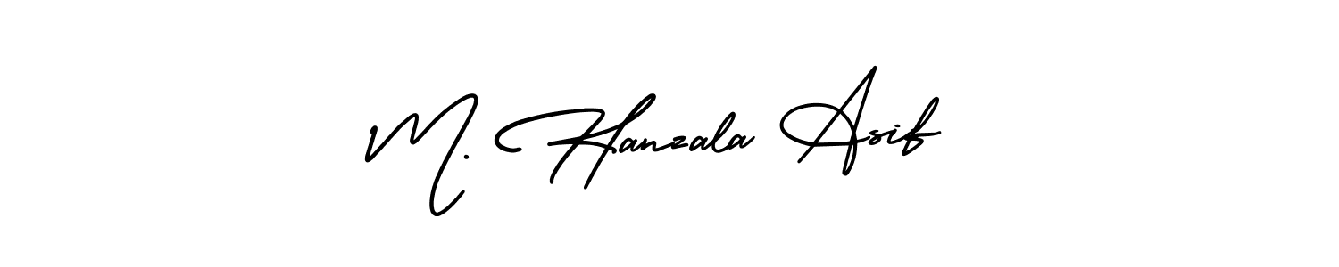 Create a beautiful signature design for name M. Hanzala Asif. With this signature (AmerikaSignatureDemo-Regular) fonts, you can make a handwritten signature for free. M. Hanzala Asif signature style 3 images and pictures png