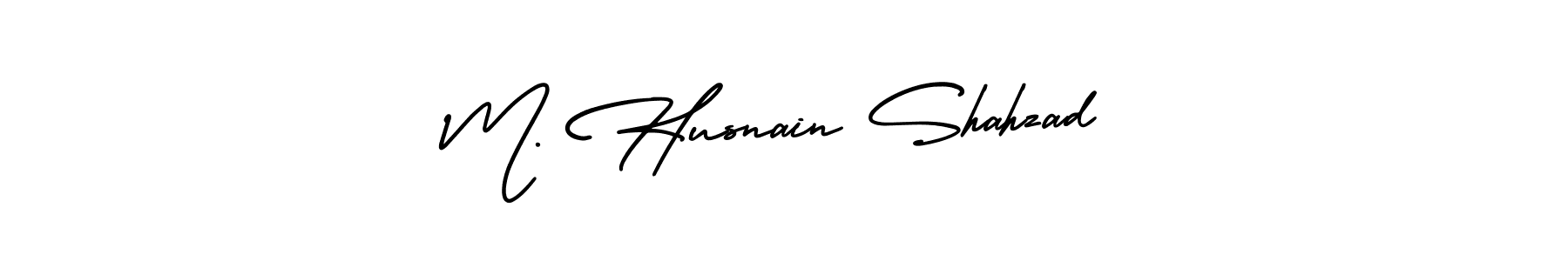 Create a beautiful signature design for name M. Husnain Shahzad. With this signature (AmerikaSignatureDemo-Regular) fonts, you can make a handwritten signature for free. M. Husnain Shahzad signature style 3 images and pictures png