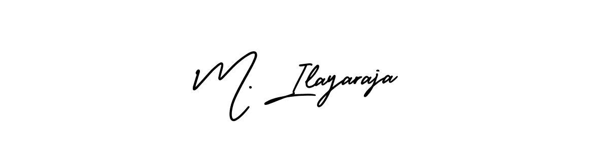 Design your own signature with our free online signature maker. With this signature software, you can create a handwritten (AmerikaSignatureDemo-Regular) signature for name M. Ilayaraja. M. Ilayaraja signature style 3 images and pictures png