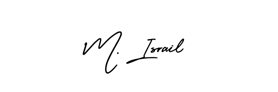 Also You can easily find your signature by using the search form. We will create M. Israil name handwritten signature images for you free of cost using AmerikaSignatureDemo-Regular sign style. M. Israil signature style 3 images and pictures png