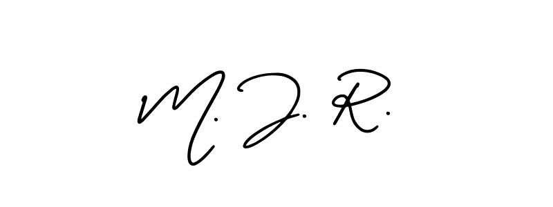 How to Draw M. J. R. signature style? AmerikaSignatureDemo-Regular is a latest design signature styles for name M. J. R.. M. J. R. signature style 3 images and pictures png