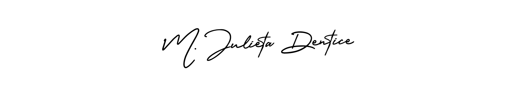 Also You can easily find your signature by using the search form. We will create M. Julieta Dentice name handwritten signature images for you free of cost using AmerikaSignatureDemo-Regular sign style. M. Julieta Dentice signature style 3 images and pictures png