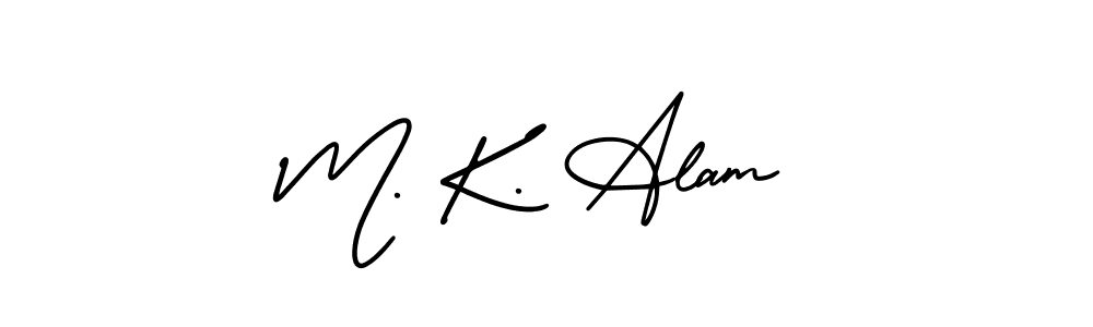 How to Draw M. K. Alam signature style? AmerikaSignatureDemo-Regular is a latest design signature styles for name M. K. Alam. M. K. Alam signature style 3 images and pictures png