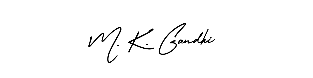 Create a beautiful signature design for name M. K. Gandhi. With this signature (AmerikaSignatureDemo-Regular) fonts, you can make a handwritten signature for free. M. K. Gandhi signature style 3 images and pictures png