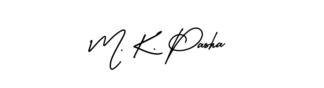 It looks lik you need a new signature style for name M. K. Pasha. Design unique handwritten (AmerikaSignatureDemo-Regular) signature with our free signature maker in just a few clicks. M. K. Pasha signature style 3 images and pictures png