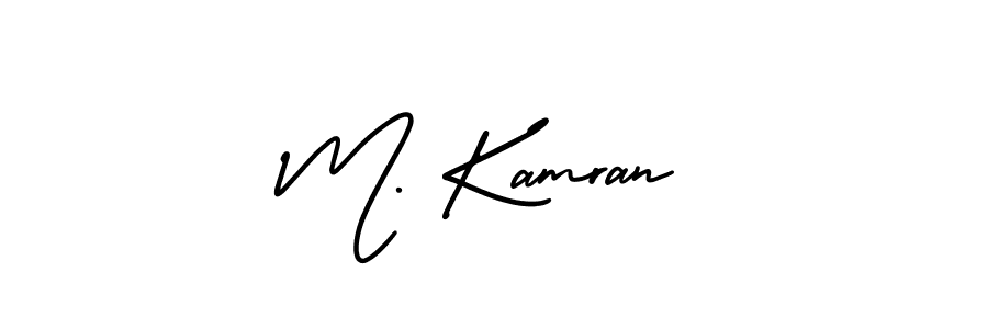 Also You can easily find your signature by using the search form. We will create M. Kamran name handwritten signature images for you free of cost using AmerikaSignatureDemo-Regular sign style. M. Kamran signature style 3 images and pictures png