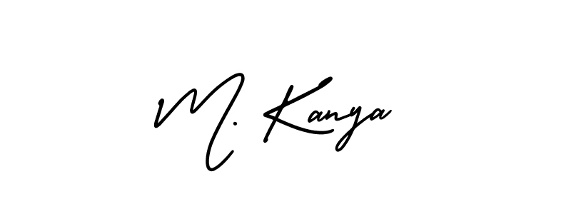 It looks lik you need a new signature style for name M. Kanya. Design unique handwritten (AmerikaSignatureDemo-Regular) signature with our free signature maker in just a few clicks. M. Kanya signature style 3 images and pictures png