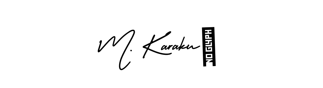 Make a beautiful signature design for name M. KarakuŞ. Use this online signature maker to create a handwritten signature for free. M. KarakuŞ signature style 3 images and pictures png