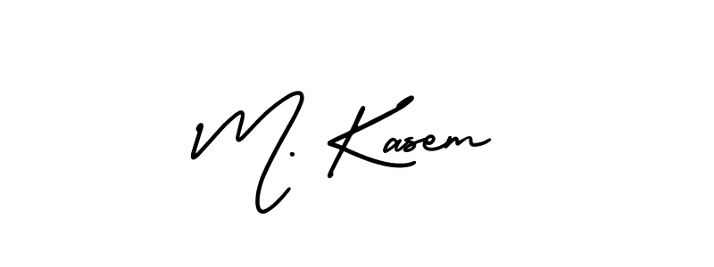 M. Kasem stylish signature style. Best Handwritten Sign (AmerikaSignatureDemo-Regular) for my name. Handwritten Signature Collection Ideas for my name M. Kasem. M. Kasem signature style 3 images and pictures png